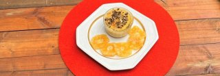 Kürbis – Crème Brûlée  mit Clementinen   Mit Portw