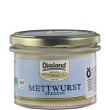Mettwurst gekocht im Glas