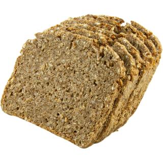 Schwarzbrot geschnitten