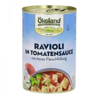 Ravioli in Tomatensoße