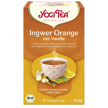 Yogi Tea Orange Ingwer, 0,33 ltr Flasche
