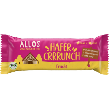 Allos Hafercrrrunch Riegel Frucht, 50 g Stück