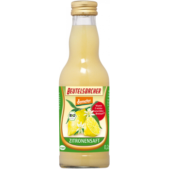 Beutelsbacher Zitronensaft, 0,2 ltr Flasche - Deme
