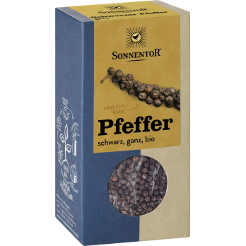 Pfeffer schwarz ganz