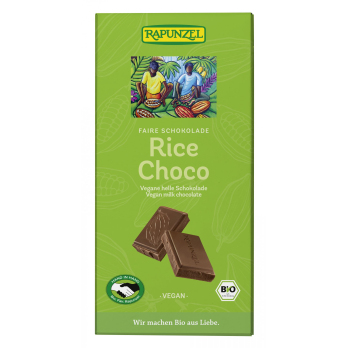 Rice Milk vegan helle Schokolade