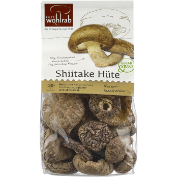 Wohlrab Pilze Shiitake Hüte, 40 gr Packung